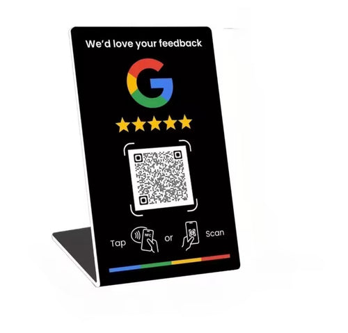 Google Review Table Stand Tent- Adhesive NFC Sticky- Plaque Bulk Pricing