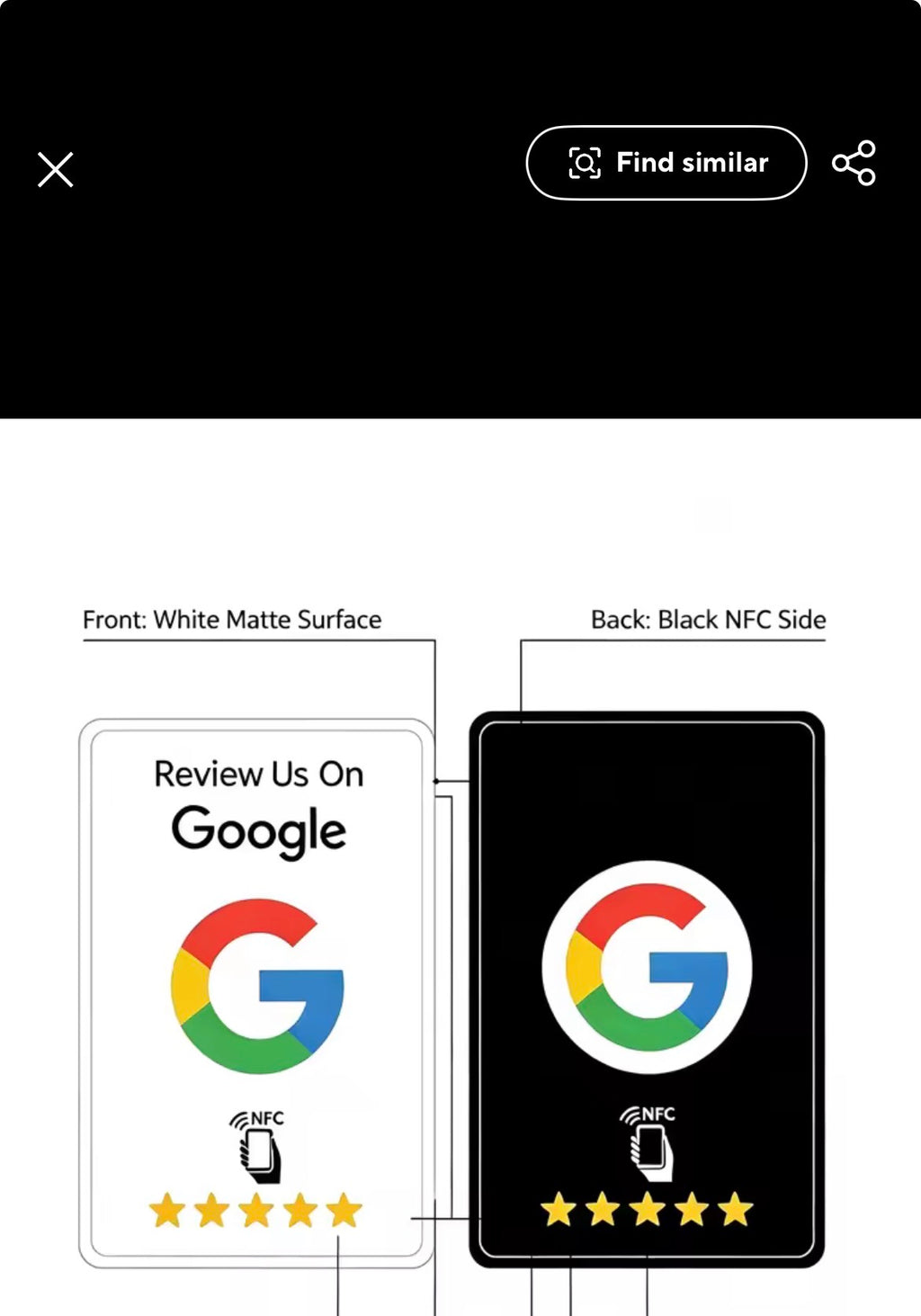 Google Reviews Card-New Customer (FREE Sample)