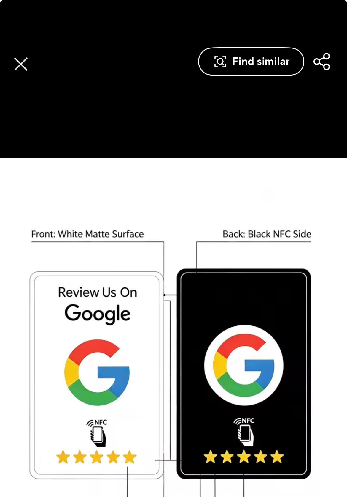 Google Reviews Card-New Customer (FREE Sample)